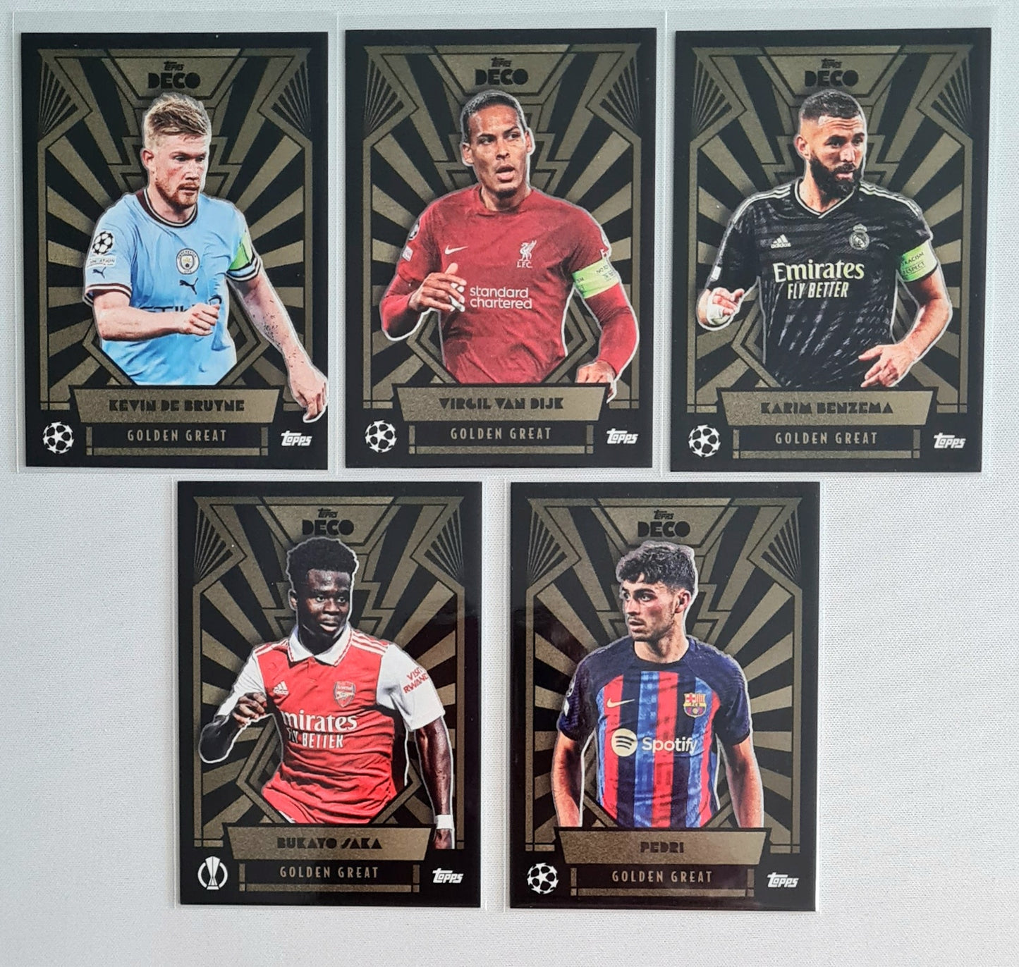 Soccer Deco Lot (9 Cards) - 2022 Topps Deco Golden Great
