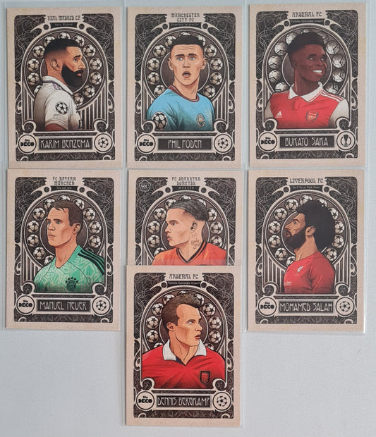 Soccer Deco Lot (7 Cards) - 2022 Topps Artistry Deco