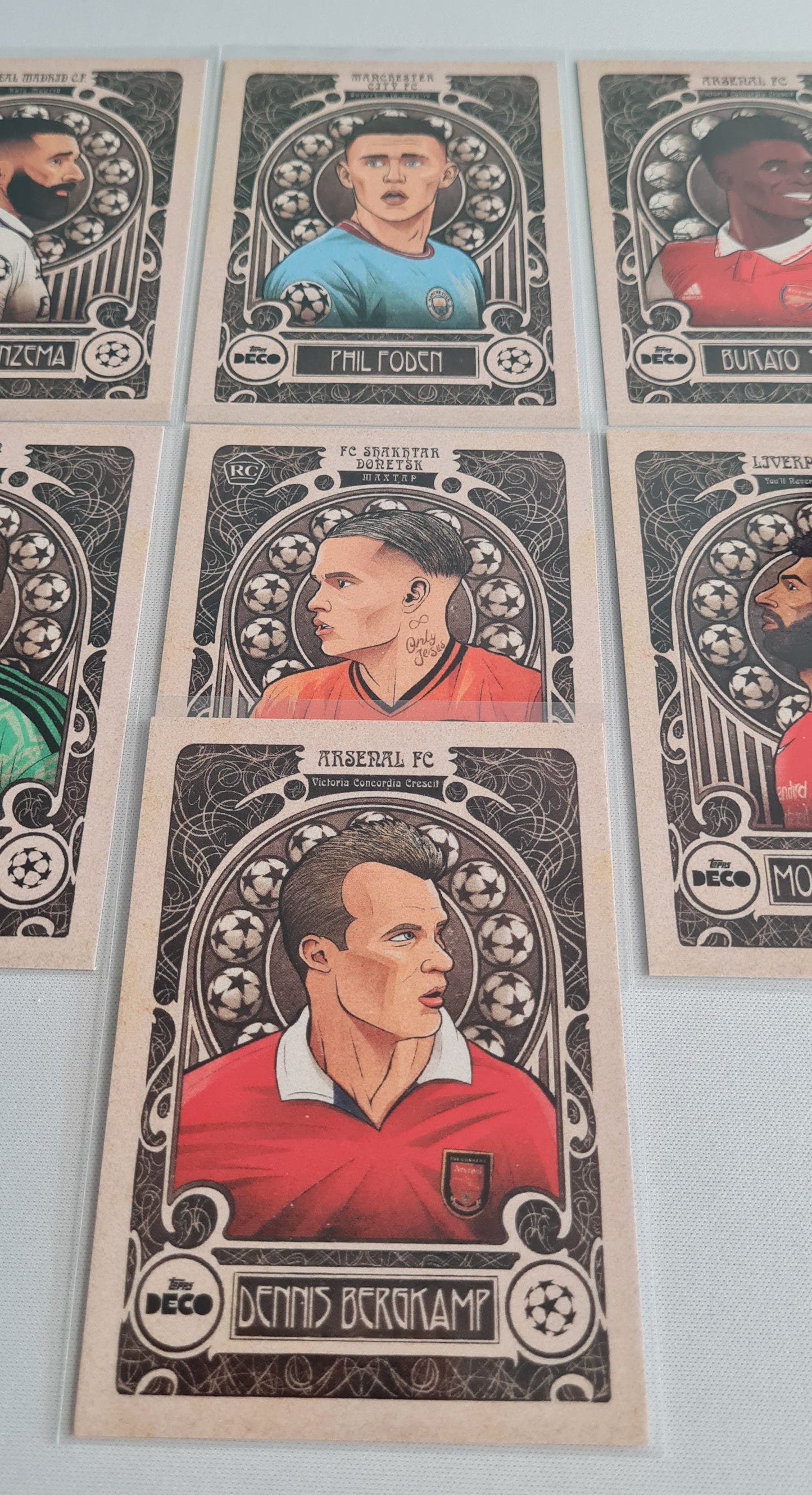 Soccer Deco Lot (7 Cards) - 2022 Topps Artistry Deco
