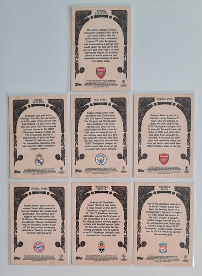 Soccer Deco Lot (7 Cards) - 2022 Topps Artistry Deco