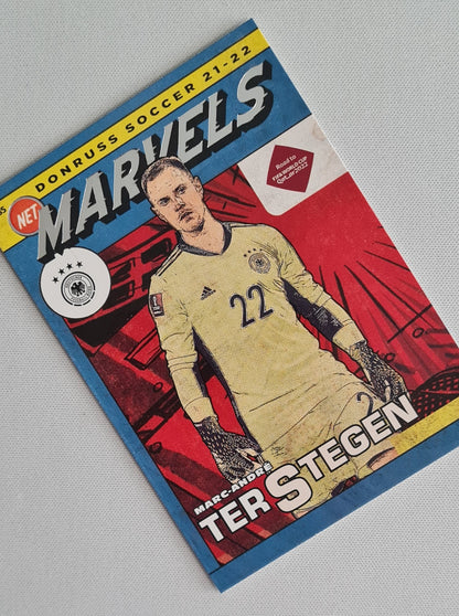 Marc Andre Ter Stegen - 2021/22 Panini Donruss Road to Qatar Net Marvels #8 Germany