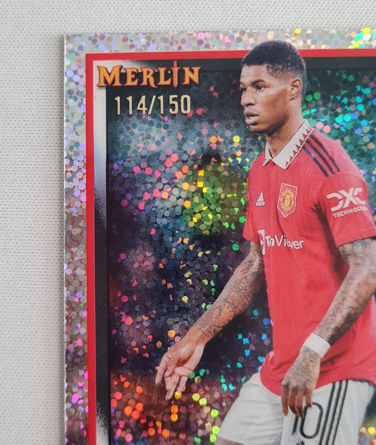 Marcus Rashford - 2022/23 Topps Merlin UEFA Club Competitions Speckle Refractor /150 #98 Manchester United