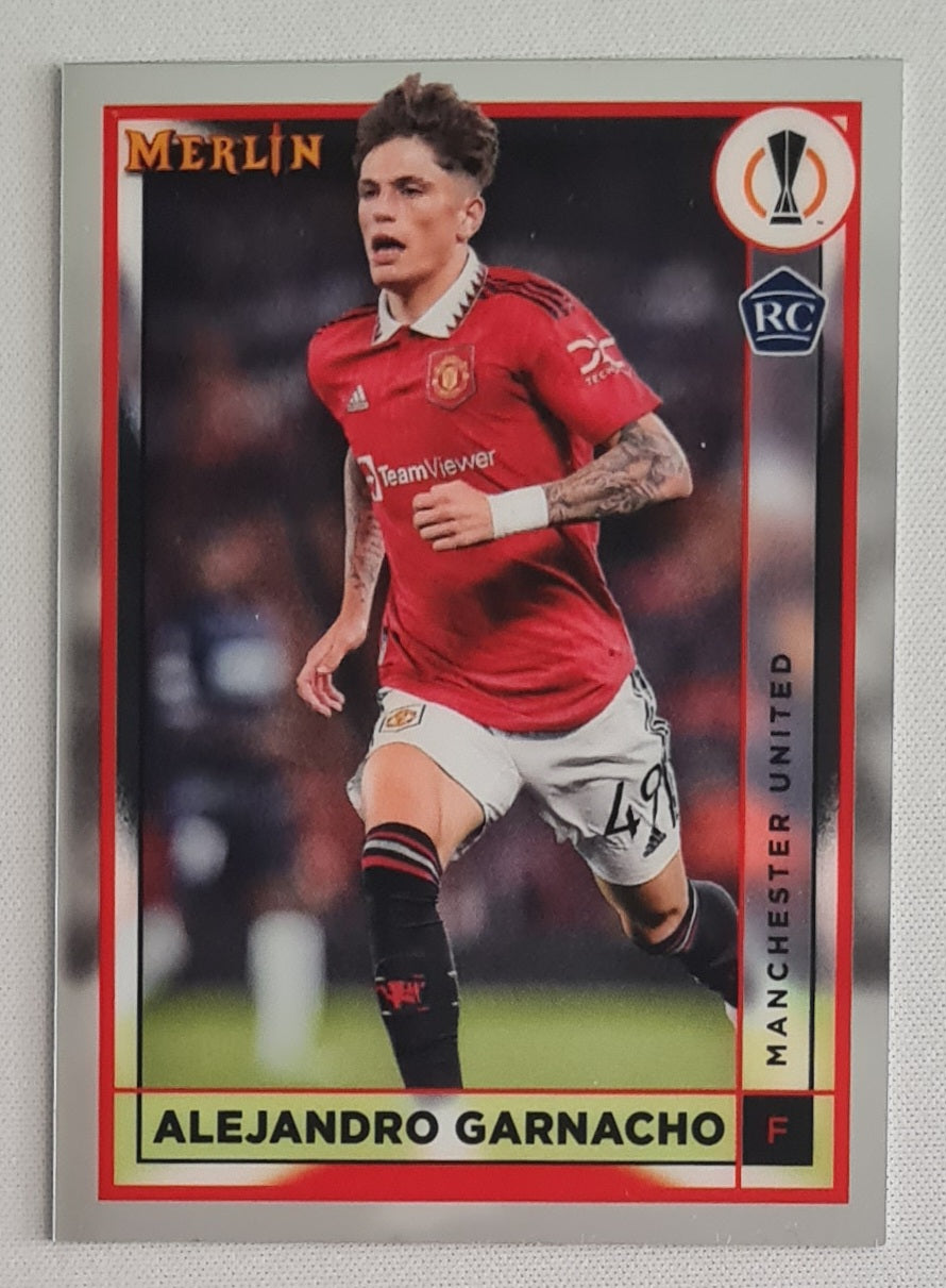 Alejandro Garnacho - 2022/23 Topps Merlin UEFA Club Competitions #96 Manchester United