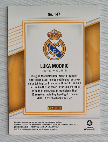 Luka Modric - 2022/23 Panini Donruss Elite La Liga Soccer #147 Real Madrid