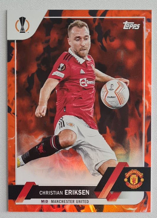 Christian Eriksen - 2022/23 Topps UEFA Club Competitions Inferno #127 Manchester United