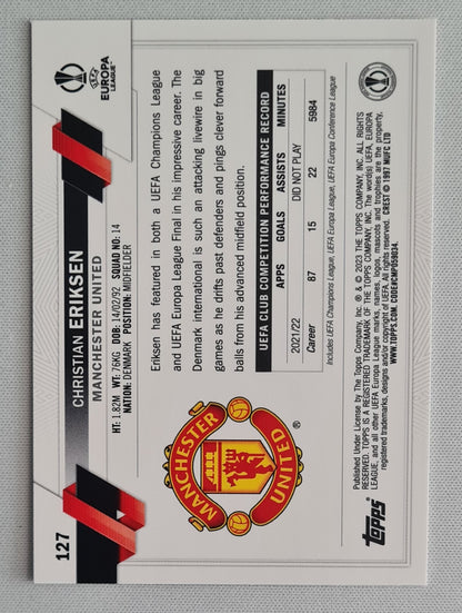 Christian Eriksen - 2022/23 Topps UEFA Club Competitions Inferno #127 Manchester United