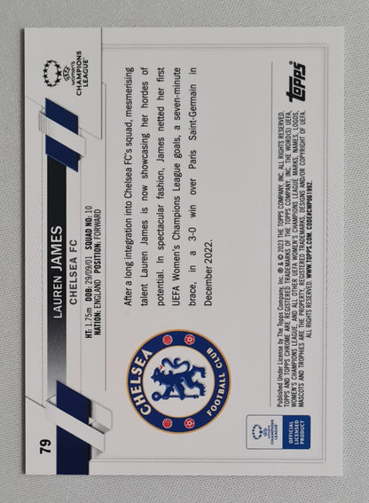 Lauren James - 2023 Topps Chrome Chelsea FC (CL) #79