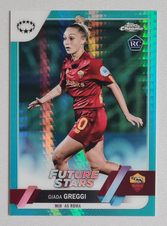 Giada Greggi - 2023 Topps Chrome Aqua AS Roma (CL) (RC) #32
