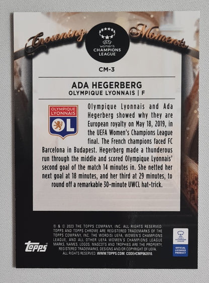 Ada Hegerberg - 2023 Topps Chrome Growing Moments (CL) #CM-3