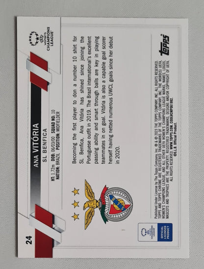 Ana Vitória - 2023 Topps Chrome Aqua SL Benfica (CL) #24