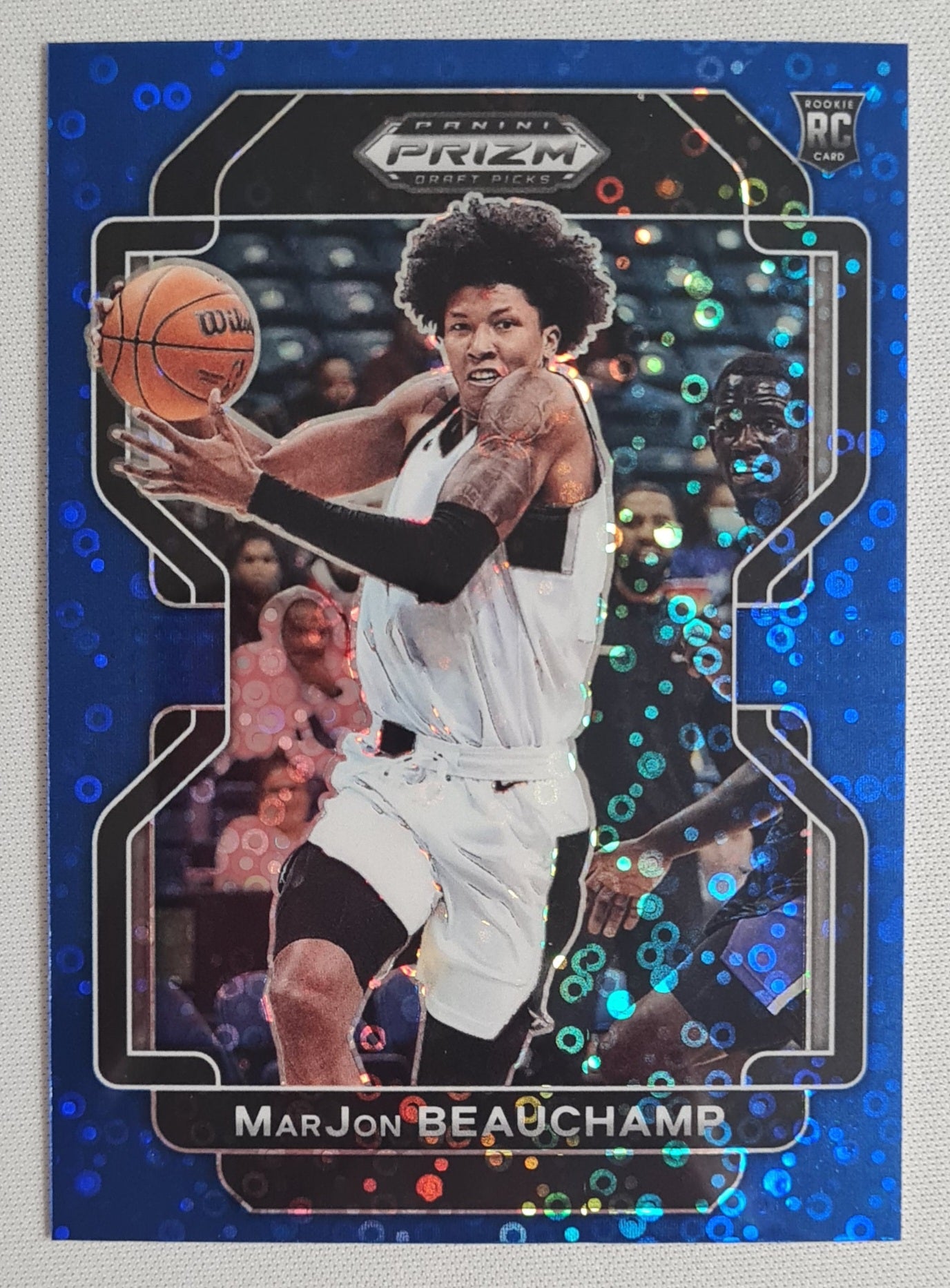 MarJon Beauchamp - 2022 Panini Prizm Draft Picks #72 (RC) Blue Circles Prizm