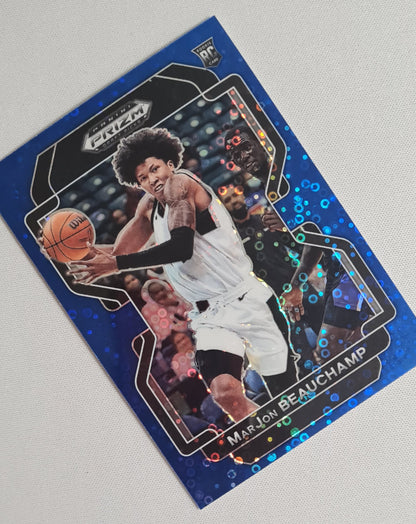 MarJon Beauchamp - 2022 Panini Prizm Draft Picks #72 (RC) Blue Circles Prizm