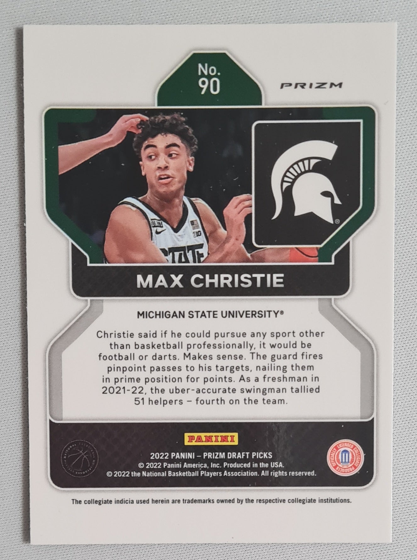 Max Christie - 2022 Panini Prizm Draft Picks #90 (RC) Blue Circles Prizm