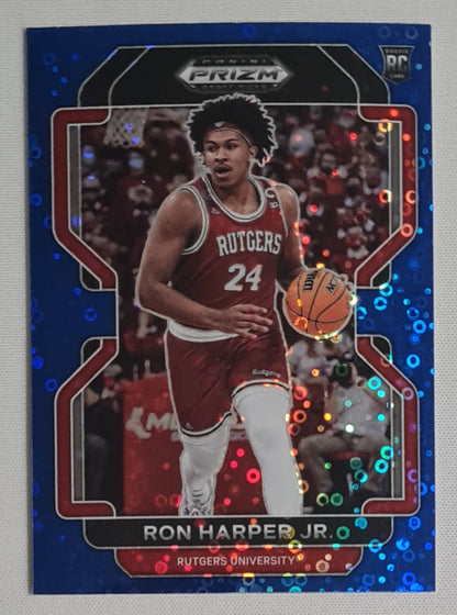 Ron Harper Jr. - 2022 Panini Prizm Draft Picks #100 (RC) Rutgers University Blue Circles Prizm