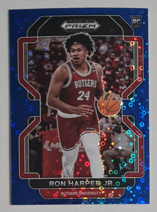 Ron Harper Jr. - 2022 Panini Prizm Draft Picks #100 (RC) Rutgers University Blue Circles Prizm