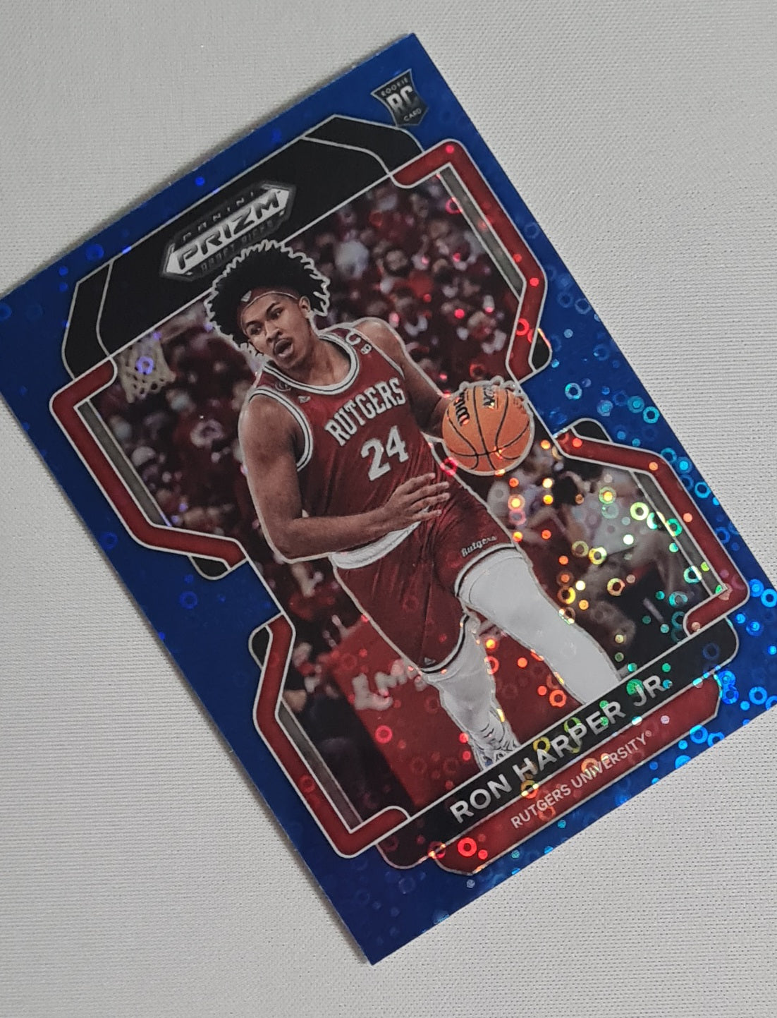 Ron Harper Jr. - 2022 Panini Prizm Draft Picks #100 (RC) Rutgers University Blue Circles Prizm