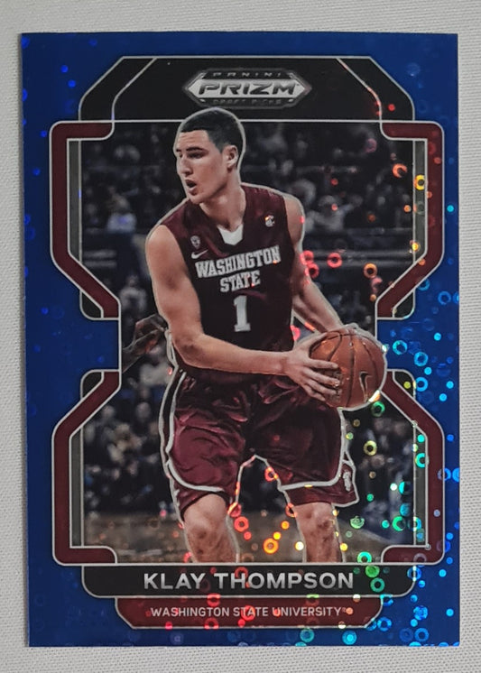 Klay Thompson - 2022 Panini Prizm Draft Picks #33 Washington State University Blue Circles Prizm