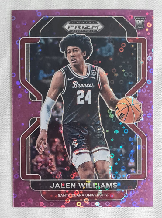 Jalen Williams - 2022 Panini Prizm Draft Picks #84 Santa Clara University Pink Circles Prizm (RC) /50