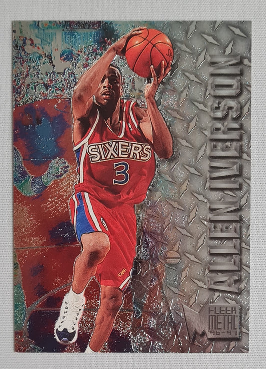 Allen Iverson - 1997 Fleer/Skybox NBA Philadelphia 76ers Fleer Metal #201