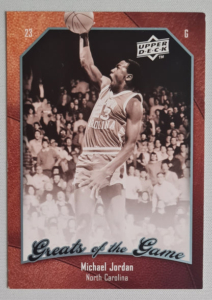 Michael Jordan - 2010 Upper Deck Greats of the Game - NC Basketball #6
