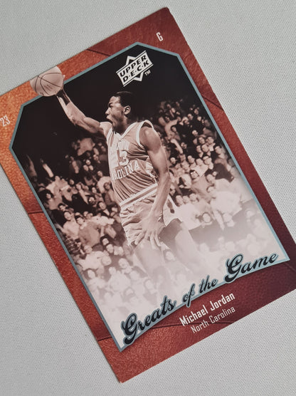 Michael Jordan - 2010 Upper Deck Greats of the Game - NC Basketball #6