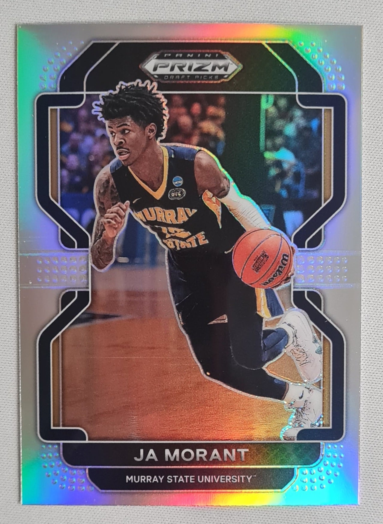 Ja Morant - 2022 Panini Prizm Draft Picks Murray State University #19 Refractor