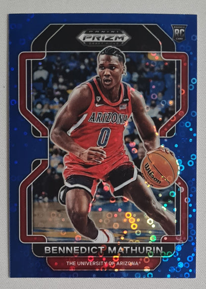 Bennedict Mathurin - 2022 Panini Prizm Draft Picks #57 The University of Arizona Blue Circles Prizm (RC)