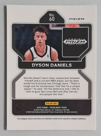 Dyson Daniels - 2022 Panini Prizm Draft Picks #60 Prizm Refractor (RC)