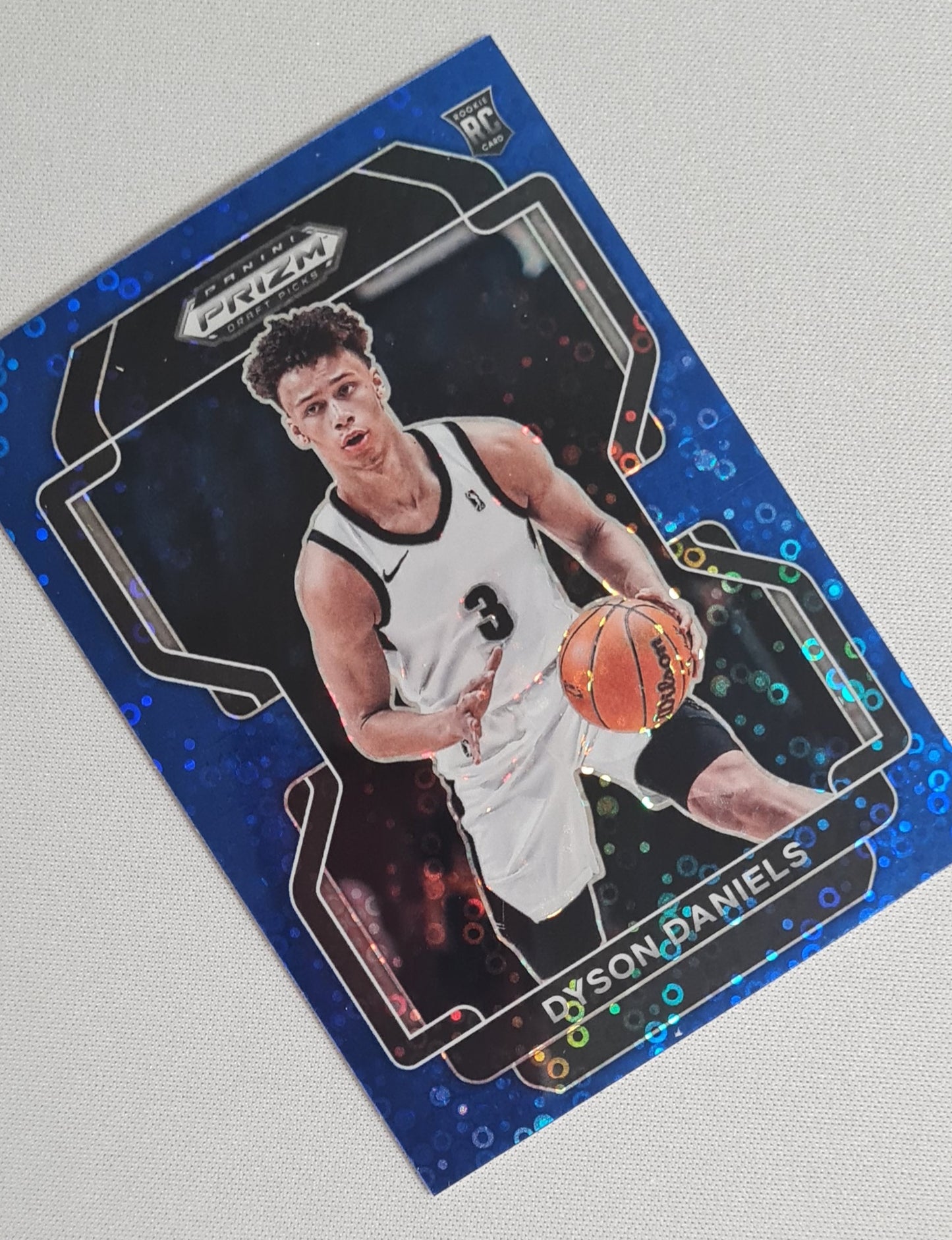 Dyson Daniels - 2022 Panini Prizm Draft Picks #60 Blue Circle Prizm (RC)