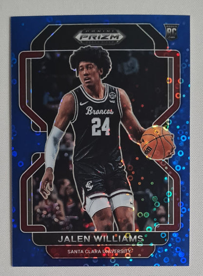 Jalen Williams - 2022 Panini Prizm Draft Picks #84 Santa Clara University Blue Circle Prizm (RC)