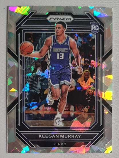 Keegan Murray - 2022 Panini Prizm Draft Picks #245 NBA Sacramento Kings Silver Cracked Ice Prizm (RC)