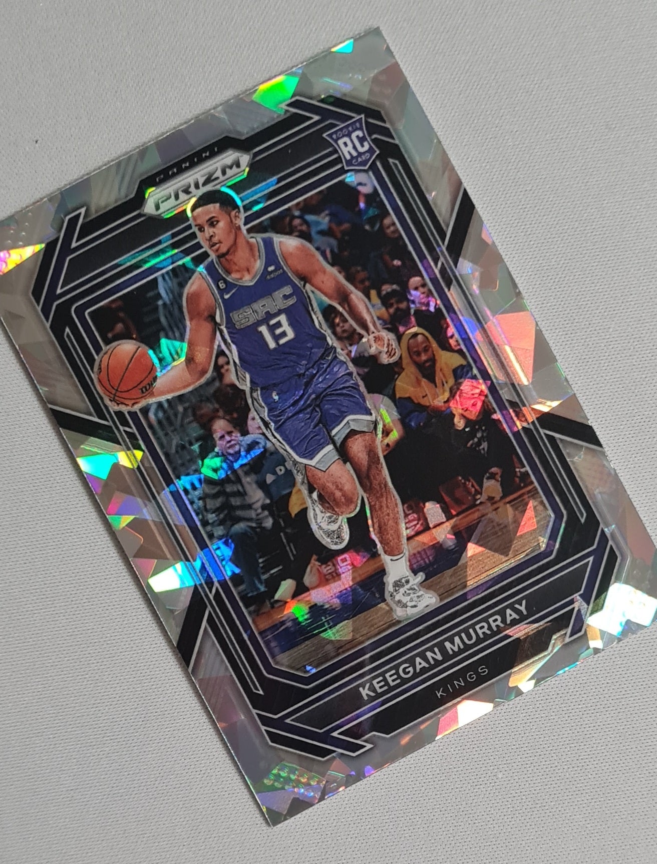 Keegan Murray - 2022 Panini Prizm Draft Picks #245 NBA Sacramento Kings Silver Cracked Ice Prizm (RC)
