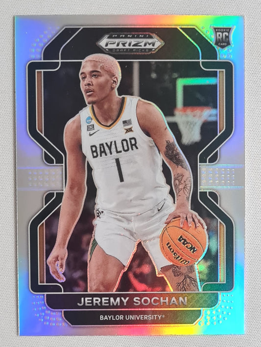 Jeremy Sochan  2022 Panini Prizm Draft Picks #61 Baylor University Refractor Prizm (RC)