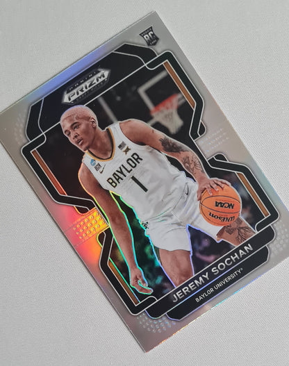 Jeremy Sochan  2022 Panini Prizm Draft Picks #61 Baylor University Refractor Prizm (RC)
