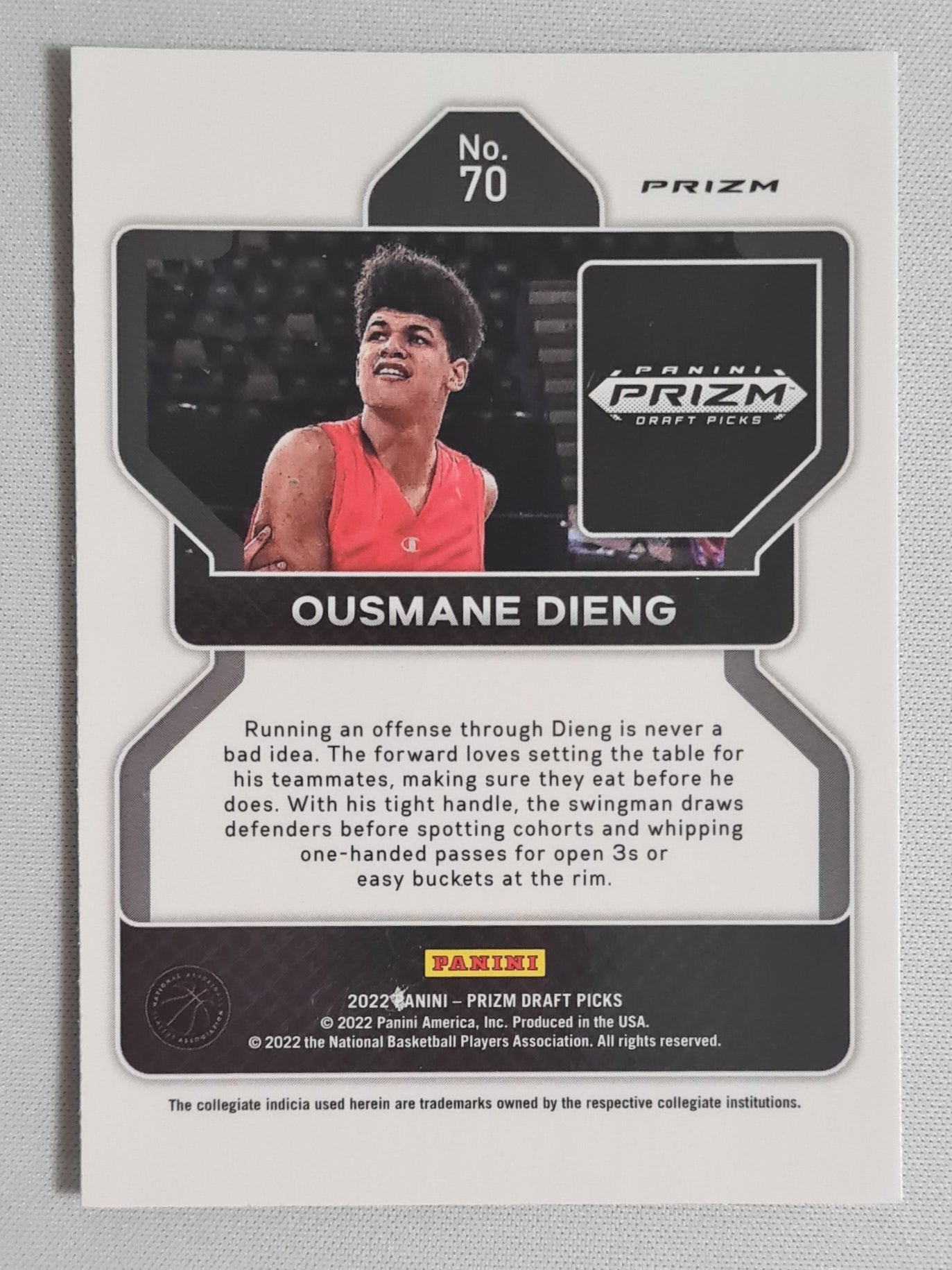 Ousmane Dieng  - 2022 Panini Prizm Draft Picks #70 Silver Hyoer Prizm (RC)