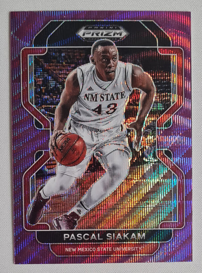 Pascal Siakam - 2022 Panini Prizm Draft Picks #78 New Mexico State University Purple Wave Prizm