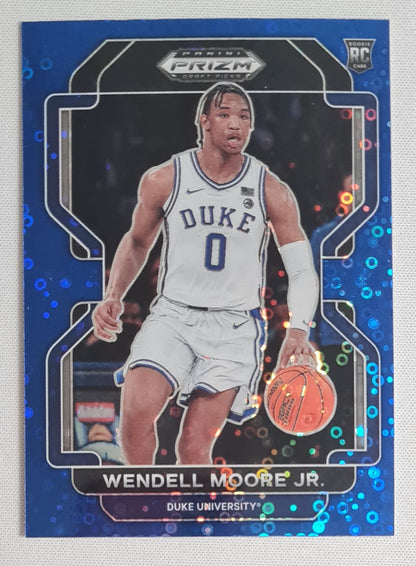 Wendell Moore Jr. - 2022 Panini Prizm Draft Picks #76 Duke University Blue Circle Prizm