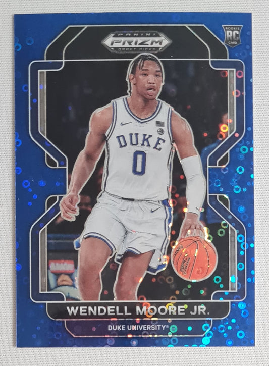 Wendell Moore Jr. - 2022 Panini Prizm Draft Picks #76 Duke University Blue Circle Prizm
