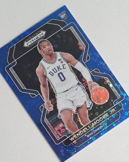 Wendell Moore Jr. - 2022 Panini Prizm Draft Picks #76 Duke University Blue Circle Prizm