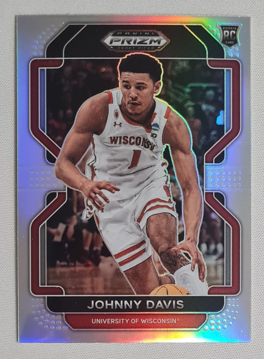 Johnny Davis - 2022 Panini Prizm Draft Picks #59 University of Wisconsin (RC) Refractor