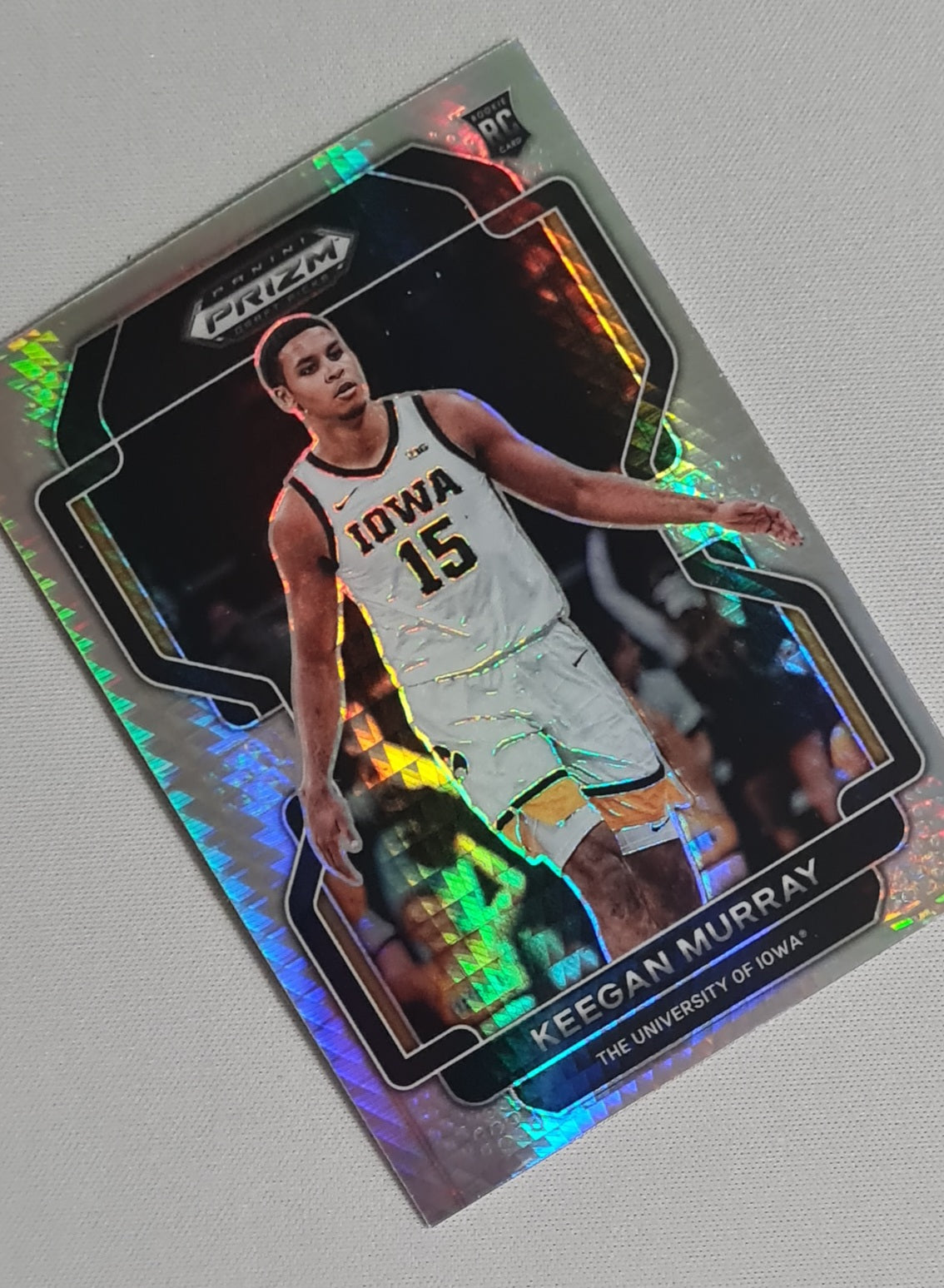 Keegan Murray - 2022 Panini Prizm Draft Picks #55 The University of Iowa (RC) Hyper Prizm