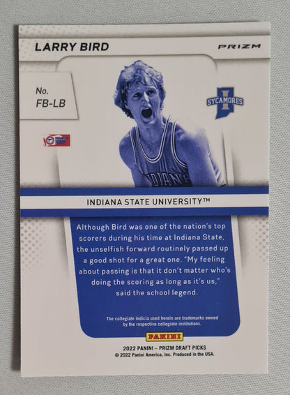 Larry Bird - 2022 Panini Prizm Draft Picks Basketball Indiana State University #FB-LB Refractor Prizm