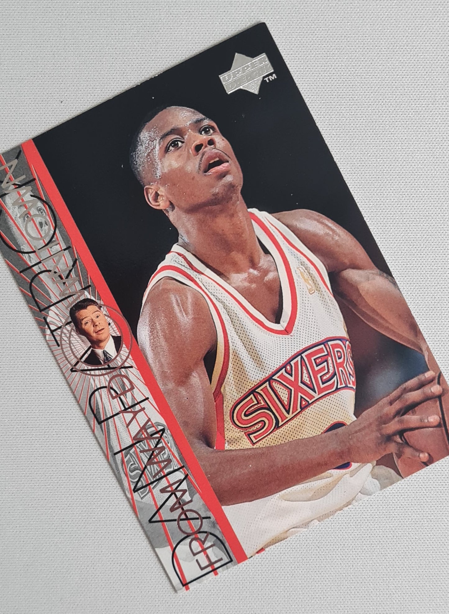 Allen Iverson Featuring Dan Patrick - 1997 Upper Deck "From way down under" #350