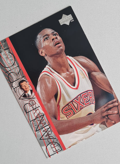 Allen Iverson Featuring Dan Patrick - 1997 Upper Deck "From way down under" #350