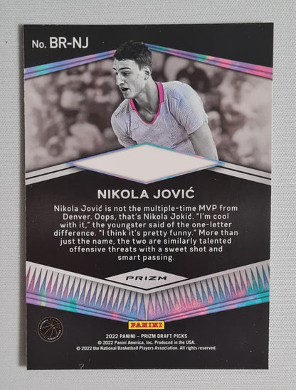 Nikola Jovic - 2022 Panini Prizm Draft Picks-  Brilliance #BR-NJ Circle Prizm
