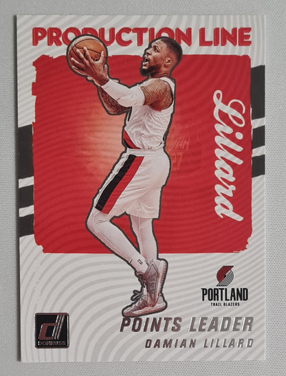 Damian Lillard - 2021/22 Panini Donruss Basketball - Points Leader - Trail Blazers #6