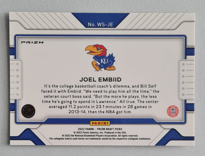 Joel Embiid - 2022 Panini Prizm Draft Picks Widescreen Basketball UK #WS-JE Refrator