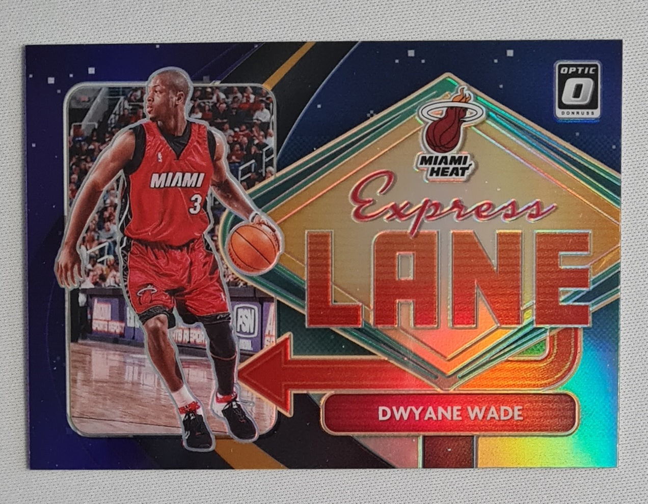 Dwyane Wade - 2020/21 Panini Donruss Optic Basketball Prizm NBA Miami Heat - Express Lane #19