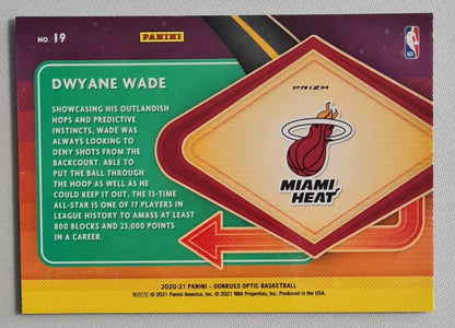 Dwyane Wade - 2020/21 Panini Donruss Optic Basketball Prizm NBA Miami Heat - Express Lane #19