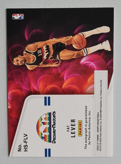 Fat Lever - 2020/21 Panini Hoops Basketball Hot Signatures NBA Hoops #HS-FLV /Auto